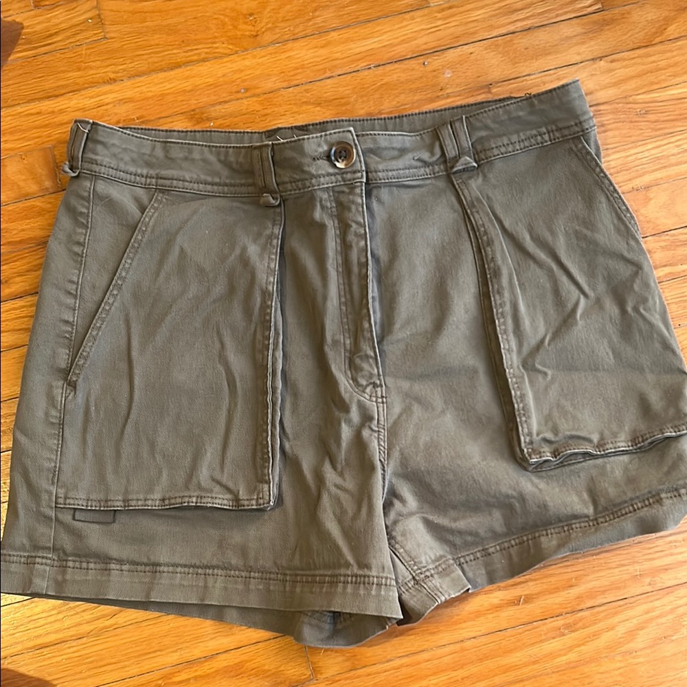 Women's khaki green shorts